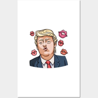 Trump Kisses Posters and Art